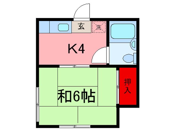 タマハイツの物件間取画像